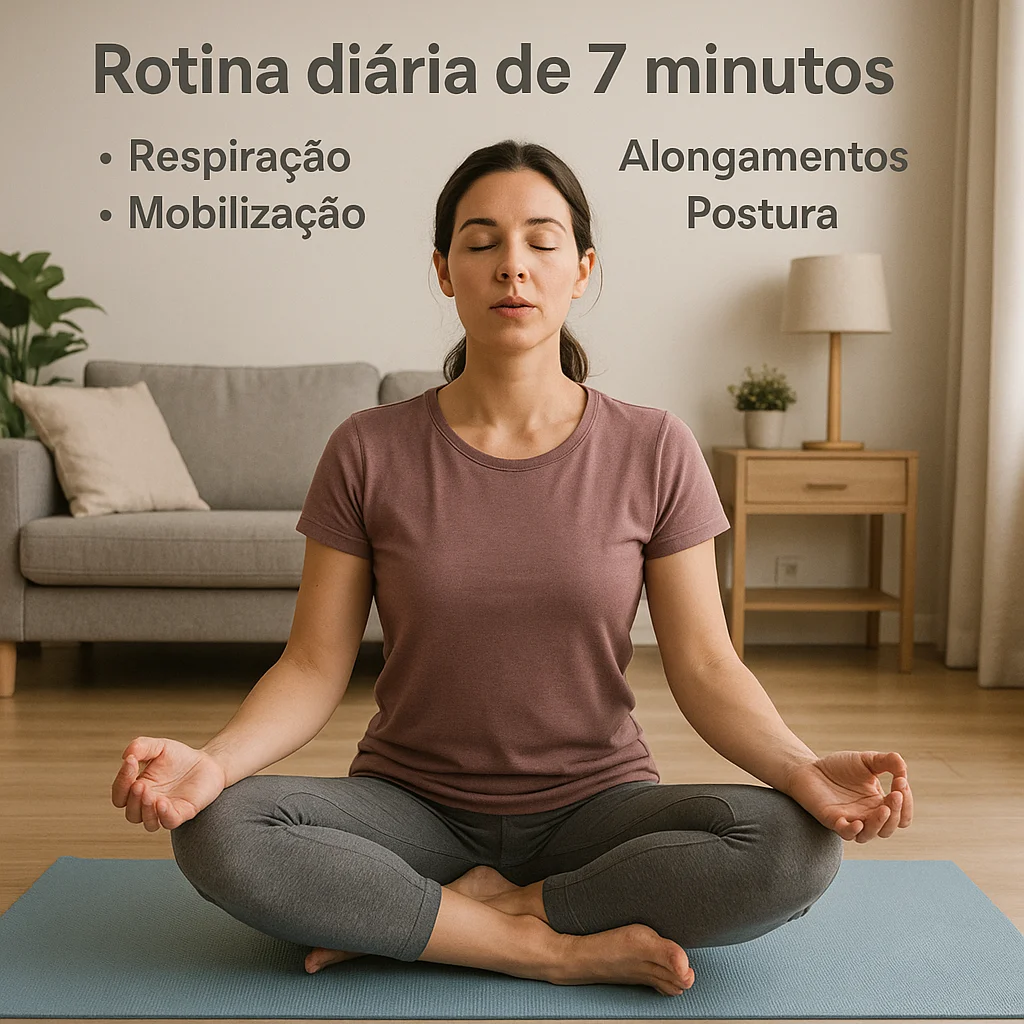 Rotina diária de exercícios
